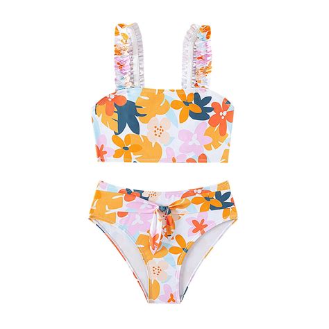 Zanarzt Girl Swim Suit 2 Piece Tankini Girls Swimsuit Bikini Set ...