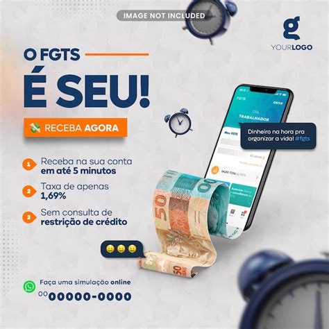 Receba seu fgts agora | Premium PSD