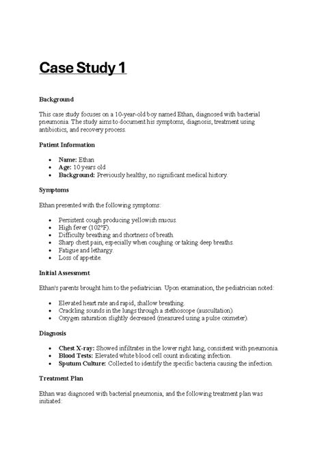 Case Study 1 Biology - Case Study 1 Background This case study focuses ...