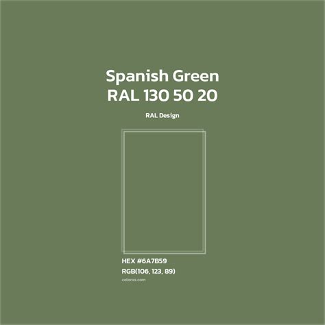 About RAL 130 50 20 - Spanish Green Color - Color codes, similar colors ...