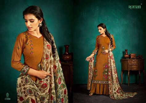 Romani Mayra Catalog Pure Cotton Festive Wear Women Dress Materials