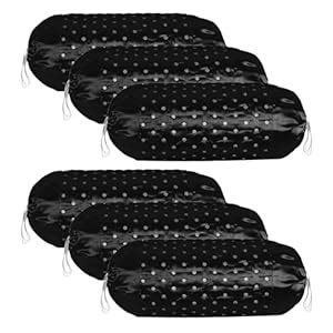 Buy Kuber Industries Pack of 6 Aesthetic Bolster/Side Pillow Cover with ...