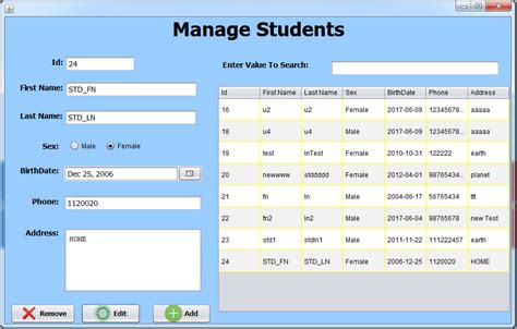 Java Creating a Student Database 的图像结果