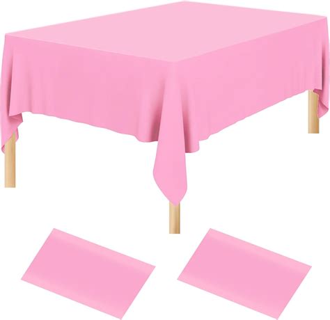 PINK Paper Tablecloths 2 per pack (Caroline){90cm x 90cm} : Amazon.co ...