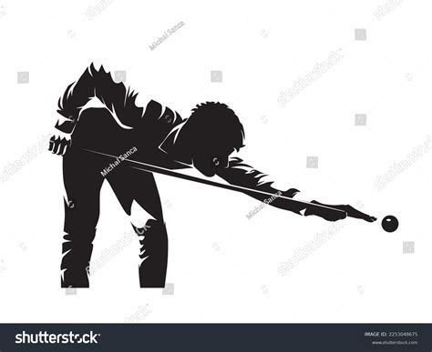 Snooker Billiard Pool Player Isolated Vector Stock Vector (Royalty Free) 2253048675 | Shutterstock