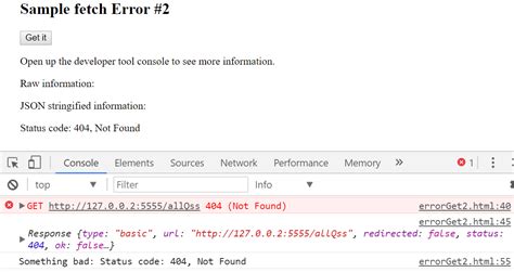 Image result for Fetch API Error Screen
