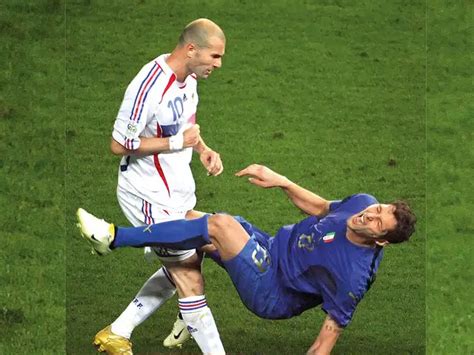 Zinedine Zidane - An act of unsporting behaviour, outburst in the world ...