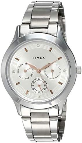 TIMEX Women Stainless Steel E-Class Analog Silver Dial Watch ...