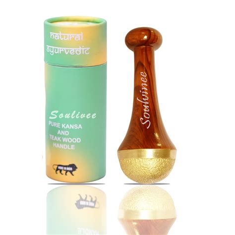 Soulvinee Kansa Vatki Cup with Natural Wooden Handle Ayurvedic Detox ...