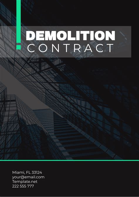 Image result for Demolition Contract