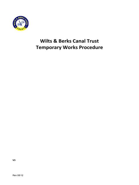 Image result for Temporary Works Procedure Template