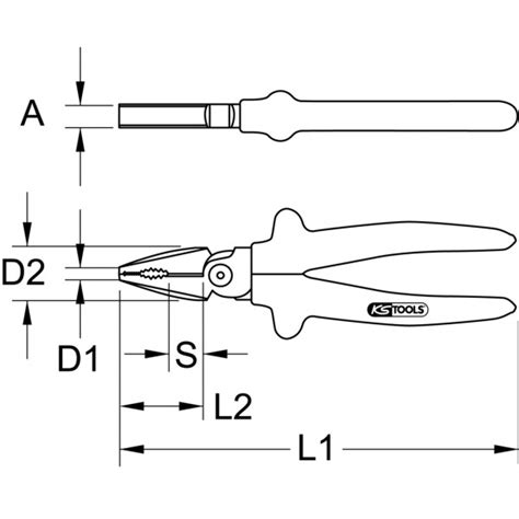 1000V Kraft-Kombinationszange | Zangen | Hybrid- / Hochvoltwerkzeuge ...