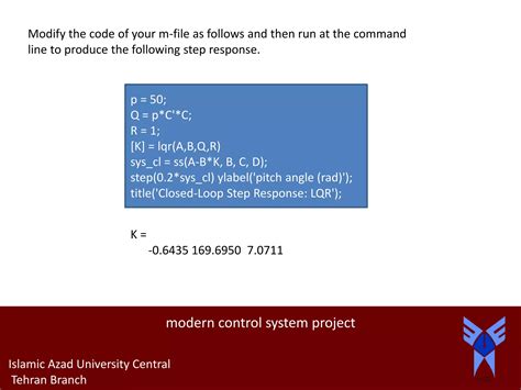 Modern Control System Trainer 的图像结果