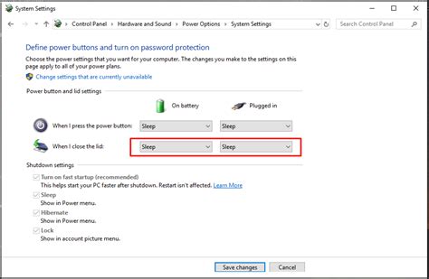 Bildergebnis für close lid sleep windows 10