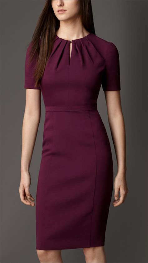 Women’s Clothing | Burberry United Kingdom | Pleated neck dress ...