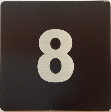 Image result for Number 8 Sign