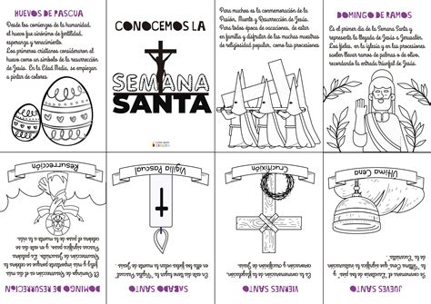 Minilibro Semana Santa en 2025 | Temas de catequesis, Niños católicos ...
