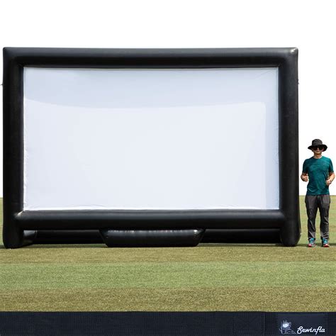 えておりま Sewfla Upgraded Outdoor Movie Screen 15ft- エアーtight Design ...