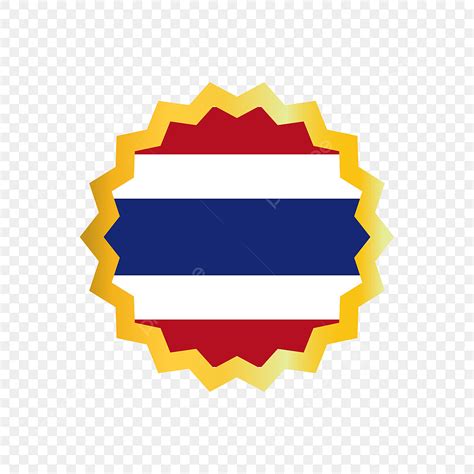 Thailand Flag In A Zig Zag Circle, Thailand, Flag, Nation PNG and Vector with Transparent ...