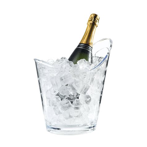 Clear Plastic Champagne Bucket at Nicholas Packard blog