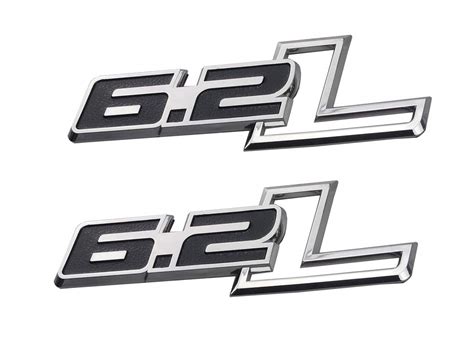 2pcs 6.2L Emblems Side Fender 3D Decals Badge Replacement for F-150 ...