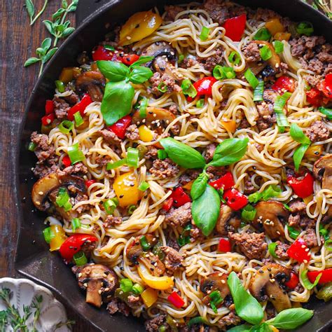 Ground Beef Ramen Noodles | Recipe Cart | Recipe Cart