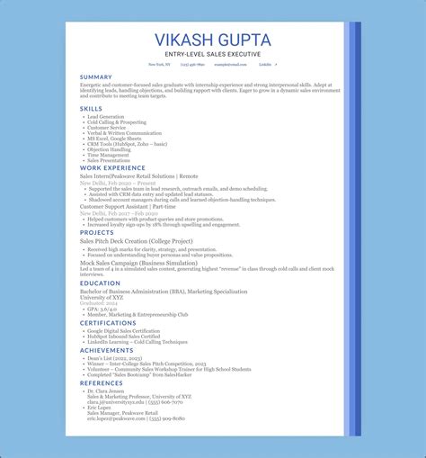 Image result for Entry Level Resume Summary Sample