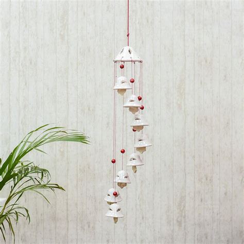 Buy Handcrafted Ceramic Wind Chime Online in India - Mypoojabox.in