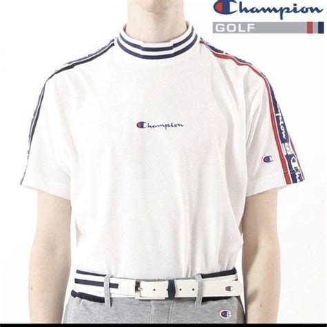 新品 希少L Champion USA golf shirt プロ着用モデル 白 - メルカリ