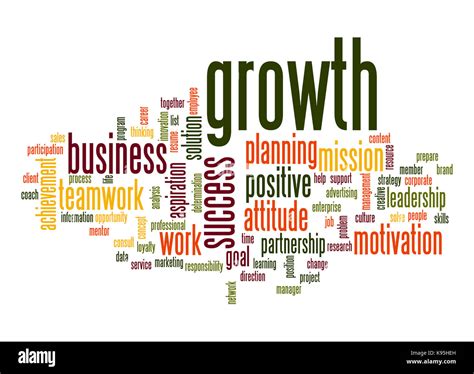 Growth word cloud Stock Photo: 160548713 - Alamy