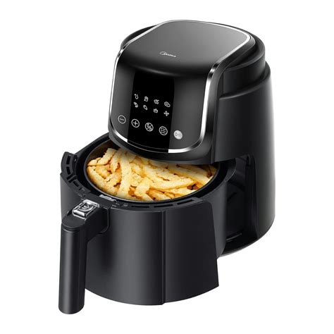 Midea 5L Air Fryer | 1500W Power | Digital display with 8 preset menu ...