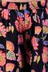 Buy Black Cotton Floral Bloom Print Top With Flared Pant For Girls by ...