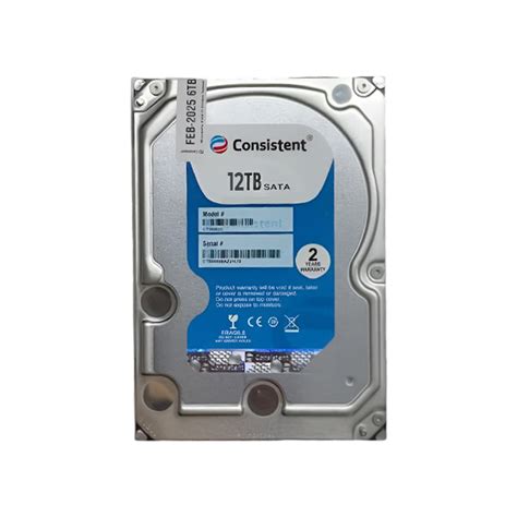 Consistent 12TB SATA Internal Hard Drive, 3.5 Inch, High Performance D ...