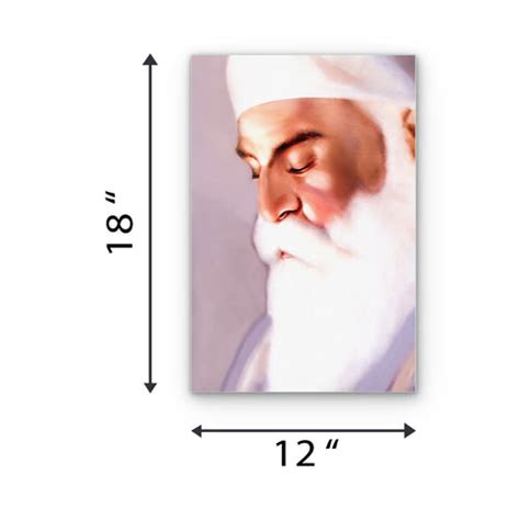 Sri Guru Nanak Dev Ji Glass Wall Painting – Flair Glass