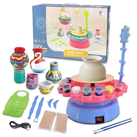 Buy Complete Pottery Wheel Set, Pottery Station for Beginner, Includes ...