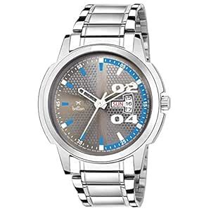 BRITTON Day and Date Display Analogue Grey Dial Men's Watch -BR-GR091 ...
