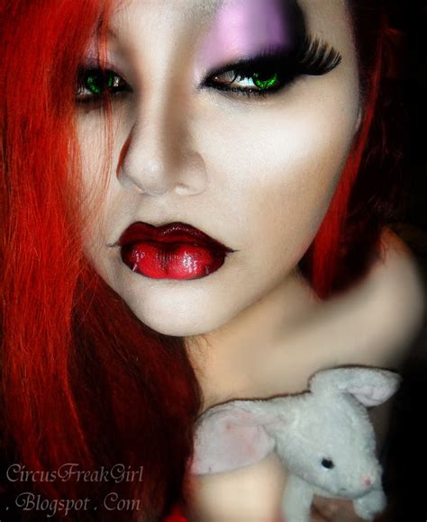 Image result for Jessica Rabbit Transformation Makeup Tutorial