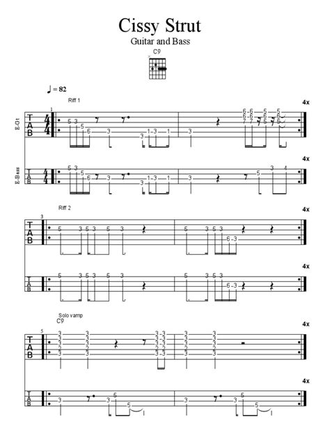 Cissy Strut Bass Tutorial 的图像结果