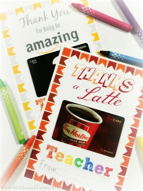 Teacher Appreciation Gift Card Holder Printable - Printable Calendars ...