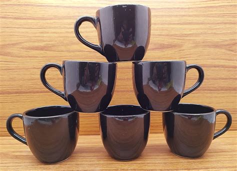 Buy LAGHIMA JADON Ceramic Tea/Coffee/Chai Cups U Shape Beautiful ...