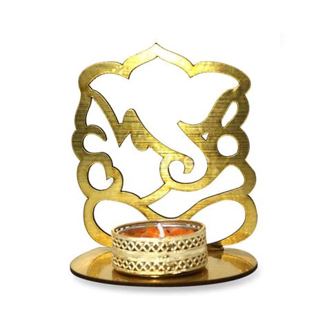 Ganesha shadow diya - MDF – Wedtree