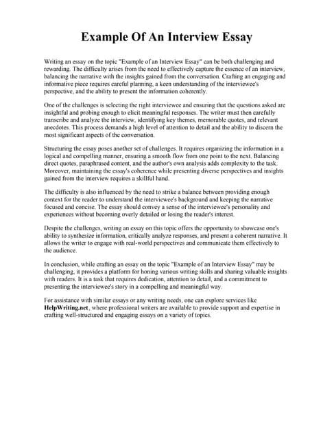 Narrative Interview Paper Example 的图像结果