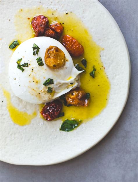 Burrata Cheese Recipe with Roasted Cherry Tomatoes | Heartbeet Kitchen