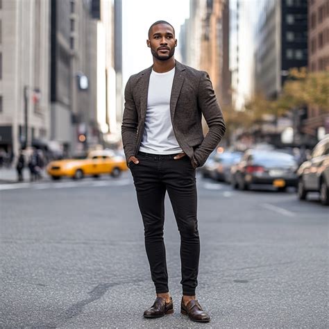 Business Casual Men Black Jeans 的图像结果