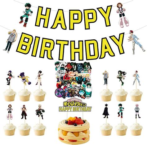 My Hero Academia Birthday Party Supplies Theme Party India | Ubuy