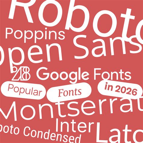 Google Fonts Analytics: Most Popular Fonts 2026