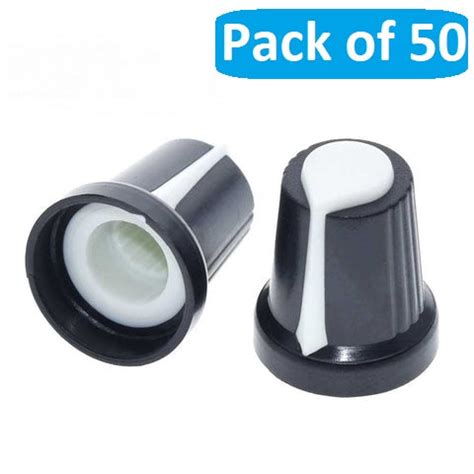 Knob-205 Plastic Potentiometer Knob 6mm With Buffer