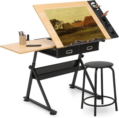 Amazon.com: Athena Collection Drafting Table for Artists, Height ...