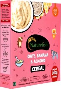 naturelish Oats, Banana and Almonds Cereal | Porridge |Cereal Flake ...