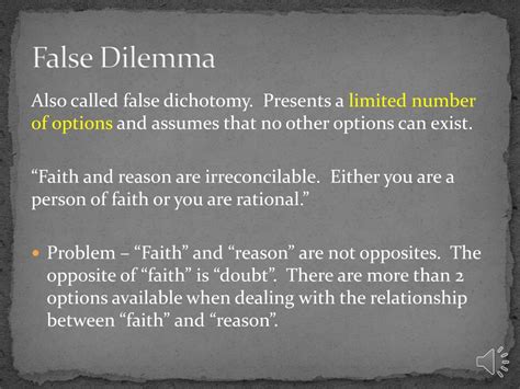 Image result for False Dilemma Examples